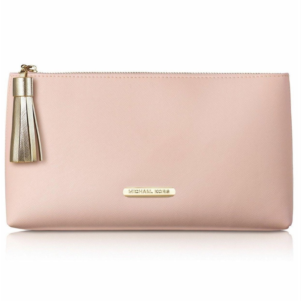 Michael Kors Light Pink Blush Makeup Clutch Bag